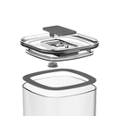 Pote Hermético Quadrado Duo Lock 1,5L